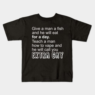 Give a man a fish Kids T-Shirt